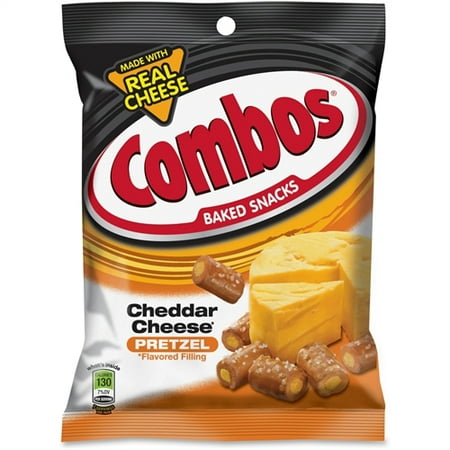 Cheddar Pretzel - Combos, MRS71471, Mars Flavia Cheddar Cheese Filled Pretzel, 18 / Box