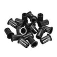 thumbnail image 4 of M8 Rivet Nuts Carbon Steel Zinc-Plated Knurled Flat Head Threaded Insert Nut Black 100 Pcs, 4 of 7