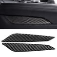 thumbnail image 4 of 2 pegatinas de fibra de carbono para el panel lateral de la palanca de cambios de la consola central del coche, aptas para Audi A4 B9 2017-2019, 4 of 11