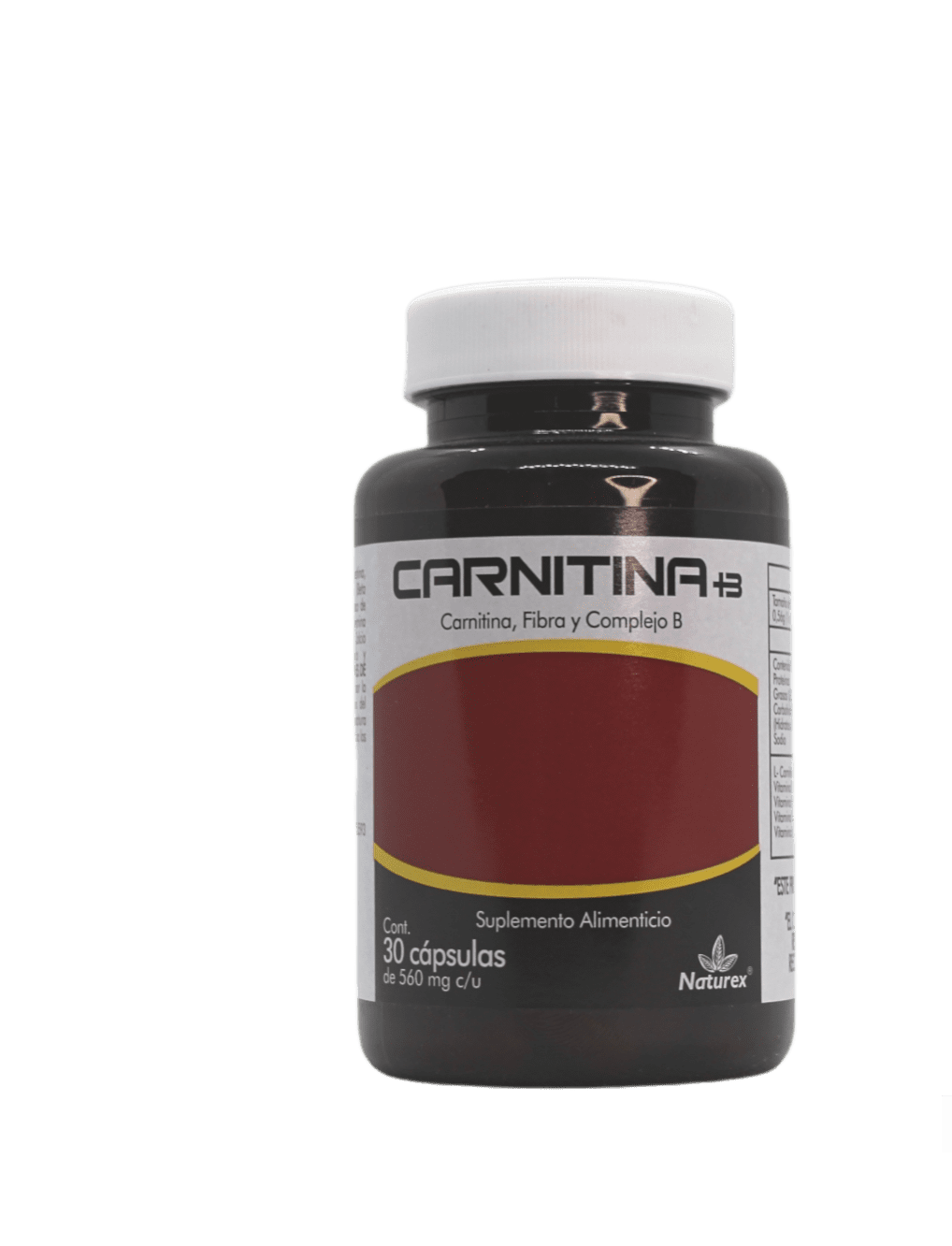 CARNITINA+B (CARNITINA/COMPLEJO B) CAP 560 MG C/30 NATUREX NATUREX CAP 560  MG C/30