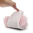 thumbnail image 3 of Womens Soft Plush Fuzzy Slippers Open Toe Warm Comfy Indoor Outdoor Shoes, 3 of 6