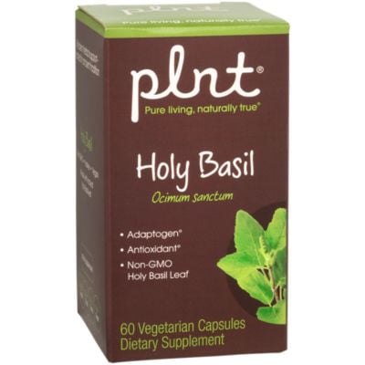 plnt Holy Basil 225mg  NonGMO Organic Holy Basil Leaf (Ocimum Sanctum)  Supports Healthy Stress Response  Antioxidant, Adaptogen (60 Veggie