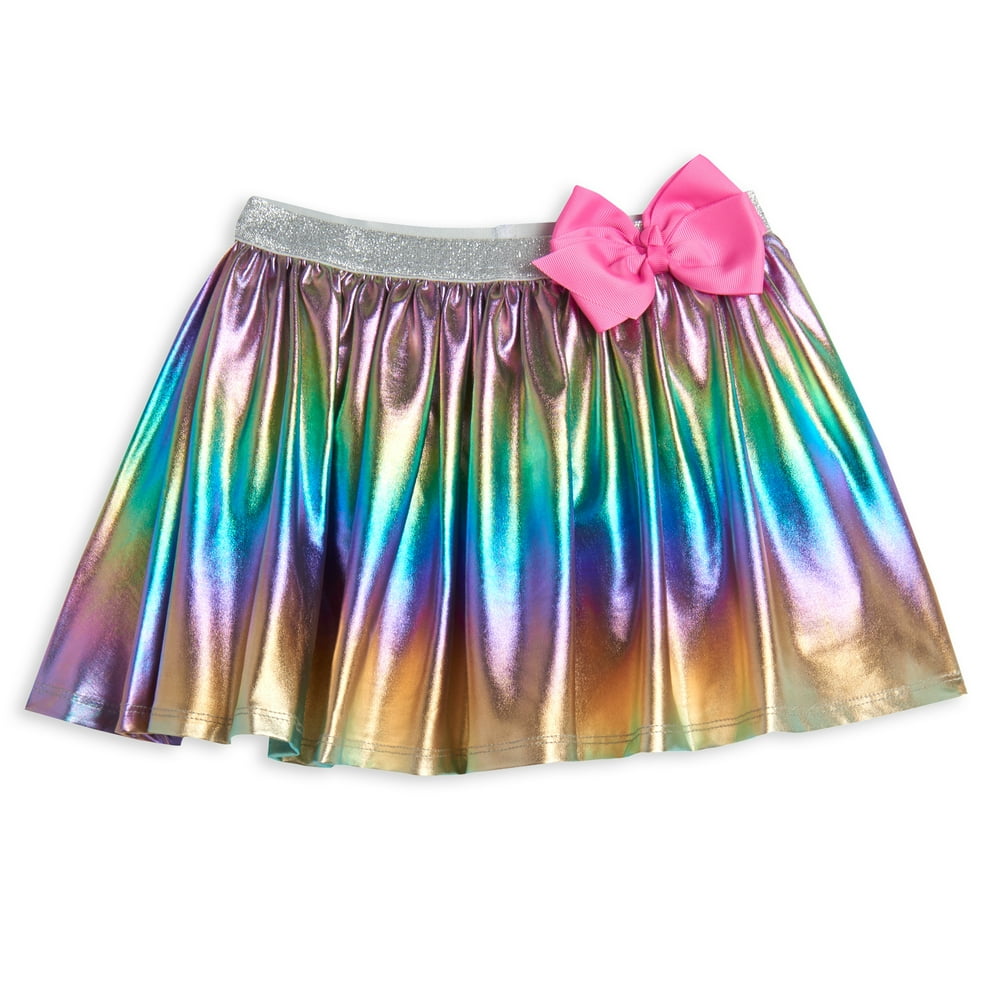 JoJo Siwa Little Girls Pleated Skirt Skort Bow Rainbow 7-8 - Walmart