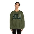 thumbnail image 4 of NOLA New Orleans Louisiana Sweatshirt Gifts Crew Neck Shirt Long Sleeve, 4 of 7