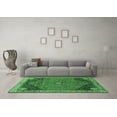 thumbnail image 3 of Ahgly Company Indoor Square Medallion Emerald Green Traditional Area Rugs, 8' Square, 3 of 4