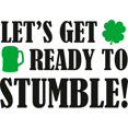 thumbnail image 3 of CafePress - Let's Get Ready To Stumble! - Greeting Card, Blank Inside Matte, 3 of 3