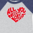 thumbnail image 4 of Inktastic All You Need is Love Red Heart Shape Boys or Girls Baby Bodysuit, 4 of 5