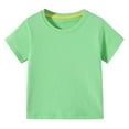 thumbnail image 4 of HOMADLES Boys Sets 2 Piece Soft Tee Shirt and Elastic Waist Short Outfits Green 7 T, 4 of 4