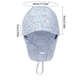 thumbnail image 4 of Gaexia Kids Sun Hat With Neck UPF 50+ Adjustable Chin Strap Beach Cap Toddler Breathable Outdoor Fisherman for Girls, 4 of 5