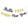 thumbnail image 5 of AYYUFE Banner Flag Happy New Year Letters Shiny Easy to Hang Create Atmosphere Vibrant Party Decorations Banner Flag, 5 of 8