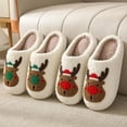 thumbnail image 5 of BERANMEY Christmas Slippers for Womens Plush Warm Cute Slippers Womens Mens Fuzzy House Slippers Christmas Gifts For Girls Women Girlfriend, 5 of 8
