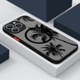 thumbnail image 1 of Magnetic Coconut Palm Pattern Case For iPhone 15 14 Pro Max 13 12 11 For Magsafe Wireless Charge Matte Hard Back Cover Fundas T5 Tree For iPhone 14Pro Max, 1 of 6