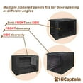 thumbnail image 4 of HiCaptain Folding Metal Dog Crate Cover for 36 Inches Wire Pet Cage (Black), 4 of 7