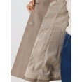 thumbnail image 5 of INSPIRE CHIC Women's Cute Turn Down Collar Single Breasted Long Belted Trenchcoat S Light Khaki, 5 of 5