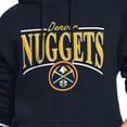 thumbnail image 3 of Women's Starter Navy Denver Nuggets Arch Stripe Fleece Hoodie, 3 of 3