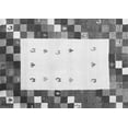 thumbnail image 1 of Ahgly Company Indoor Rectangle Abstract Gray Contemporary Area Rugs, 2' x 5', 1 of 1