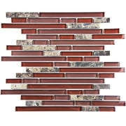 Merola Tile Gittpn-G Tessera Piano - Bordeaux