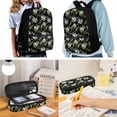 thumbnail image 2 of Uorisanigo Football Print School Backpack with Lunch Box Pencil Case Water Bottle Holder , 4 in 1 School Bag Set Kids for Travel Camping Outdoor Elementary Middle Travel Backpacks, 2 of 7