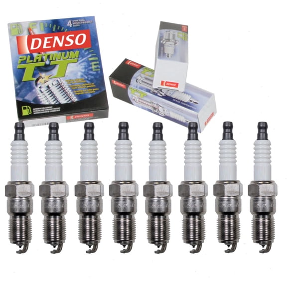 8 pc DENSO Platinum TT Spark Plugs compatible with Chevrolet Camaro 6.2L 7.0L V8 2012-2015