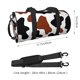 thumbnail image 2 of Balery Brown Black Cow Bolsa de Gimnasio para Mujeres y Hombres, Bolsa de Viaje Impermeable, Bolsa de Fin de Semana con Compartimento para Zapatos y Bolsillo Húmedo, 2 of 6