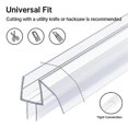 thumbnail image 5 of Shower Door Bottom Seal 3 Section Sectional Shower Installation Kit Frameless Glass Shower Door Seal, 5 of 5