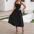 thumbnail image 2 of Women's Casual Dress Sleeveless Wrap Maxi Dress With Shawl For Daily Wear Comfortable Flowy Boho Style Outfit Versatile Fashion, 2 of 5