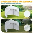 thumbnail image 2 of COBIZI Pop-up Canopy 10x10 Tents for Parties, Outdoor Canopy with Sidewalls and Carry Bag,Waterproof Tent for Backyard, Wedding, Event, Sports, Commercial,White, 2 of 5