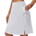 thumbnail image 2 of Knee Length Golf Skorts for Woman Long Athletic Tennis Skirts Built-in Shorts with Pockets Casual Skirts UV Protection, 2 of 4
