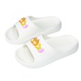 thumbnail image 2 of Fnooota Girls Slide Sandals, Non Slip Slip On Open Toe Soft Sole Summer Shoes White Size 1-1.5(Big Kids), 2 of 6