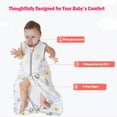 thumbnail image 5 of ATAIKU Baby Sleep Sack 0-6 Months, 100% Cotton Baby Wearable Blanket for Newborn and Infant, 0.5 Tog Swaddle Transition Sleeping Bag, 5 of 8