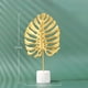 thumbnail image 2 of Adornos de hojas de oro de hierro, exquisita decoración de arte de escritorio con hojas de oro y hierro, decoración de escritorio con árbol de hierro, durabilidad probada en el tiempo, 2 of 2