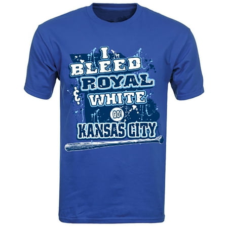 Kansas City Baseball I Bleed Royal & White Go Kansas City! T-shirt