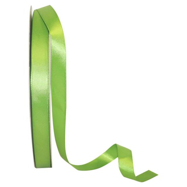Reliant Ribbon 4950-548-03C 0.625 in. 100 Yards Double Face Satin Ribbon, Kiwi