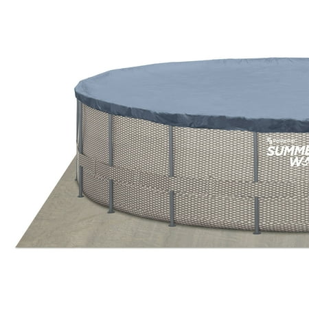 Summer Waves - Active 20 Ft x 48 In Above Ground Frame Swimming Pool Set with Pump - Gray