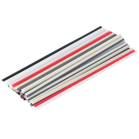 

50PCS Plastic Welding Rods - PP/PVC/PE Plastic Welder Rods for Hot Air Tools 10 Inch (Each Color 10PCS)