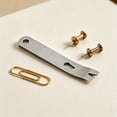 thumbnail image 6 of Mini Stainless Steel Pocket Pry Bar Crowbar, 3.03 Inch Multifunction EDC Tool Survival Opener, Compact Keychain Size for Everyday Carry, for Home Workshop Camping, 6 of 8