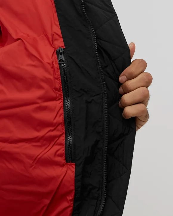 Men's Jordan Black/Fire Red Essential Puffer Jacket (DQ7348 010) - 2XL