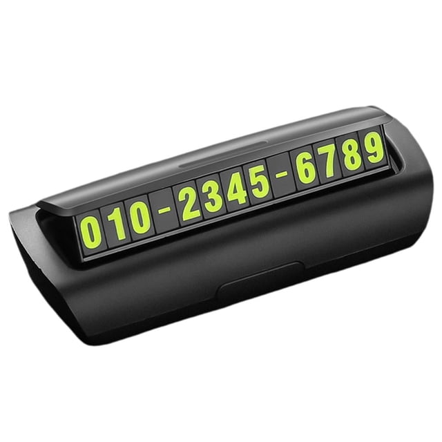 Car Phone Number Recorder, Temporary Parking Number Plate for Automobiles Lot