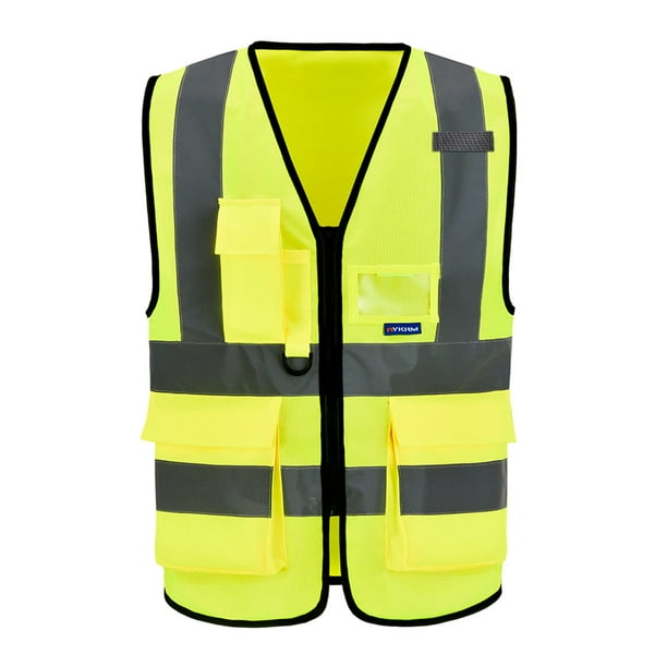 Chaleco de Seguridad A-SAFETY Pequeño con 7 Bolsillos Reflectante de Alta Visibilidad