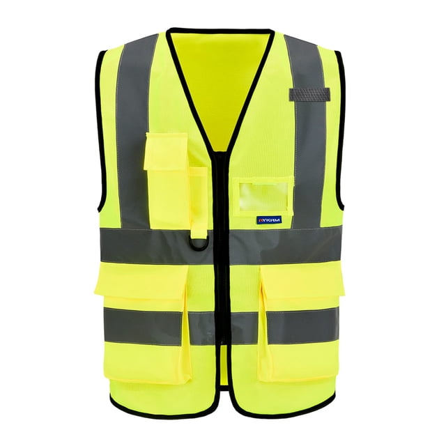 Chaleco de Seguridad A-SAFETY Pequeño con 7 Bolsillos Reflectante de Alta Visibilidad