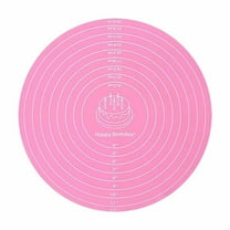 Non Silicone Baking Mats - Versatile Round Dough Rolling & Kneading Pad for Effortless Baking Experience