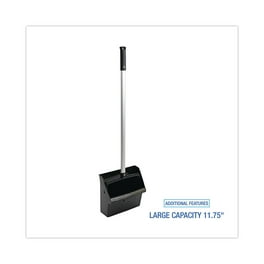 Genuine Joe L-grip Plastic Lobby Dust Pan - Plastic - Black - 1 Each Genuine Joe L-grip Plastic Lobby Dust Pan - Plastic - Black - 1 Each