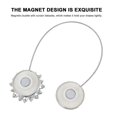thumbnail image 3 of Flower Shape Curtain Clip Modern Look Living Room Decorative Item 1 Pair Alloy, 3 of 5