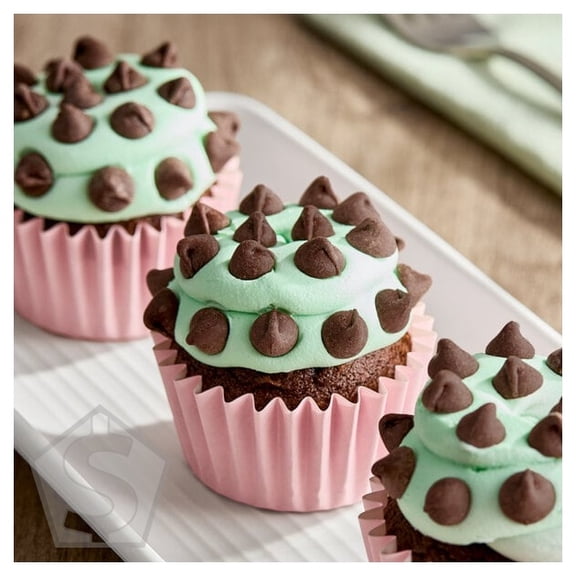 YORK® Dark Chocolate and Peppermint 1M Baking Chips 8 oz. - 12/Case