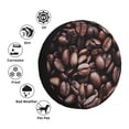 thumbnail image 4 of Fuzoiu Coffee Bean Print Universal Spare Tire Cover with Buckle Strap, Waterproof Wheel Covers for Jeep, Trailer, RV, Truck and All Car-16 inch, 4 of 6