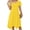 A1-Yellow, variant on Chiclily Women's Short Sleeve Summer Swing Dress, Casual Loose T-Shirt Dress with Pockets, Irregular Hem Yellow Midi Sundress, Size L