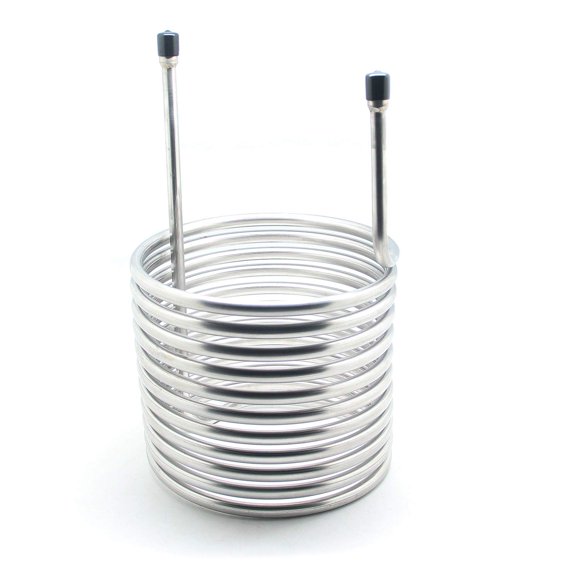 QiiMii Stainless Steel 304 Condensing Coil - 9" x 9" x 15" - 1/4" FNPT