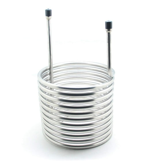 QiiMii Stainless Steel 304 Condensing Coil - 9" x 9" x 15" - 1/4" FNPT