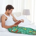 thumbnail image 6 of Picia Funny Animals in Jungle Mens Soft Woven Cotton Elastic Waistband Sleep Pajama Pant Lounge Sleep Pant With Pockets And Drawstring-Medium, 6 of 9