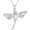 Moonstone_Silver, variant on Opal Dragonfly Necklace 925 Sterling Silver Moonstone Turquoise Necklaces Dragonfly Jewelry Christmas Birthday Gifts for Women Mom Her